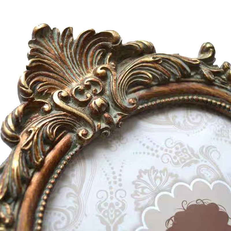 CISOO Vintage Picture Frame 5x7 Antique Photo Frame Table Top Display and Wall Hanging Home Decor, Ornate Photo Gallary Art, Bronze Gold - Image 5
